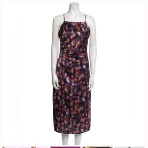 Jason Wu Satin Side Ruche Dress sz M